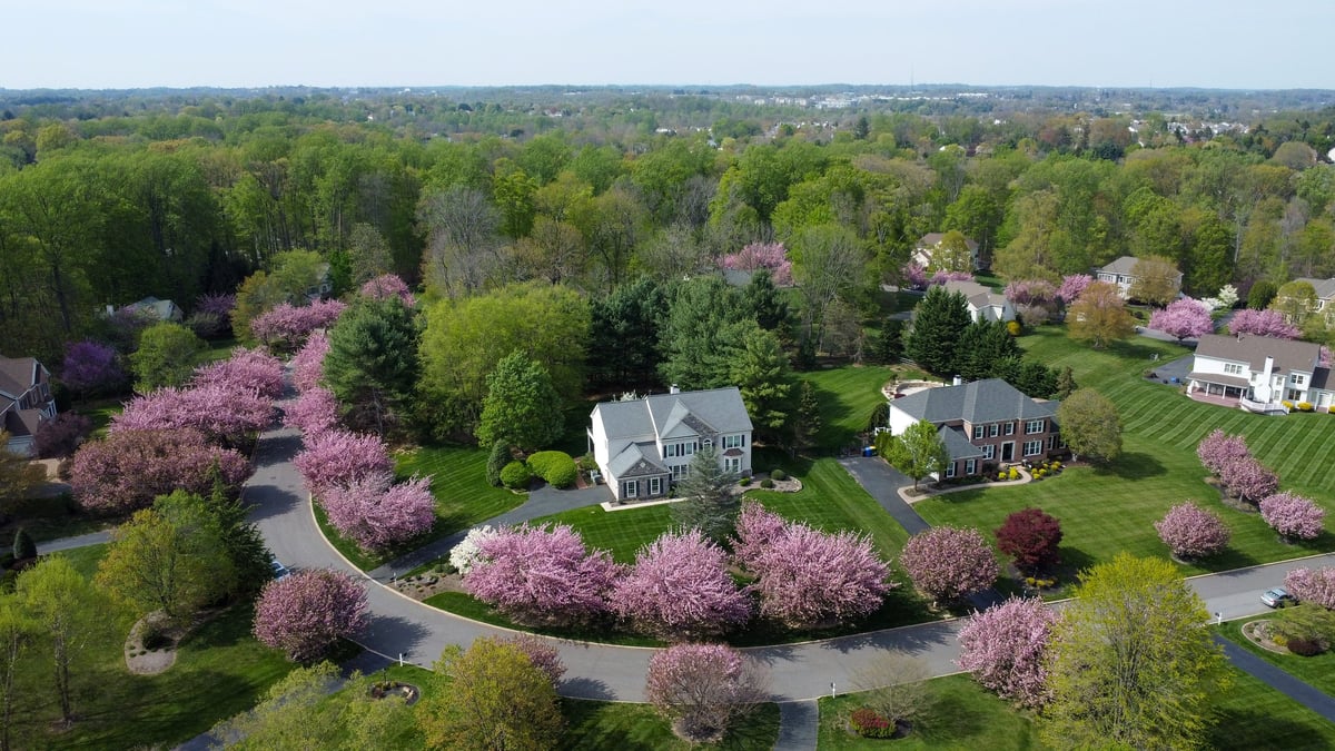 Upscale residential community with premium homes